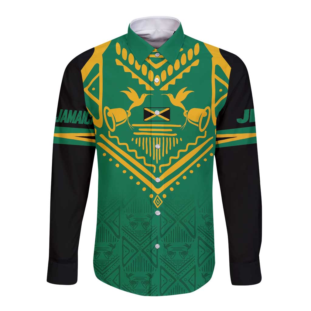 JLP Choose Jamaica Long Sleeve Button Shirt - Wonder Print Shop