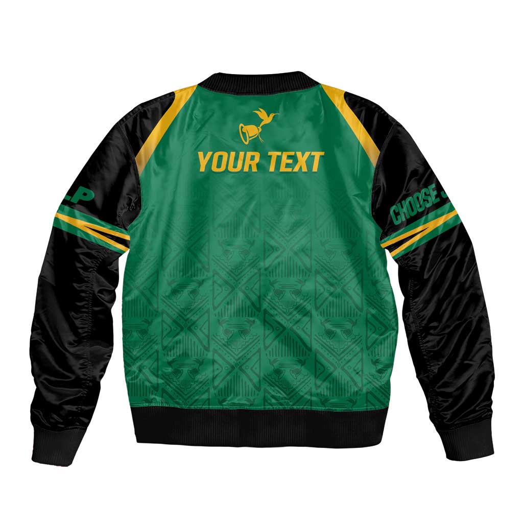 JLP Choose Jamaica Sleeve Zip Bomber Jacket - Wonder Print Shop
