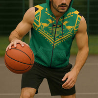 JLP Choose Jamaica Sleeveless Zip Hoodie - Wonder Print Shop