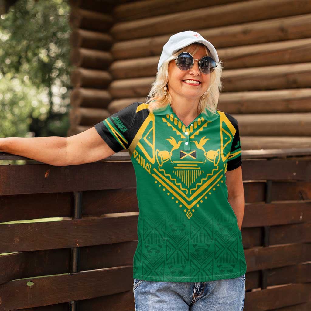 JLP Choose Jamaica Women Polo Shirt - Wonder Print Shop