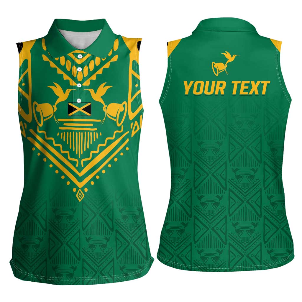 JLP Choose Jamaica Women Sleeveless Polo Shirt - Wonder Print Shop