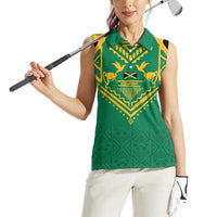 JLP Choose Jamaica Women Sleeveless Polo Shirt - Wonder Print Shop