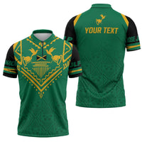 JLP Choose Jamaica Zipper Polo Shirt - Wonder Print Shop