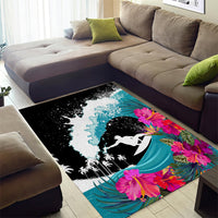 Hawaii Surfing Area Rug Triple Crown Rides The Waves LT7 - Wonder Print Shop