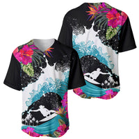 Hawaii Surfing Baseball Jersey Triple Crown Rides The Waves LT7 - Wonder Print Shop