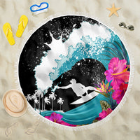 Hawaii Surfing Beach Blanket Triple Crown Rides The Waves LT7 - Wonder Print Shop