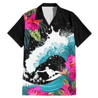 Hawaii Surfing Family Matching Mermaid Dress and Hawaiian Shirt Triple Crown Rides The Waves LT7 - Wonder Print Shop