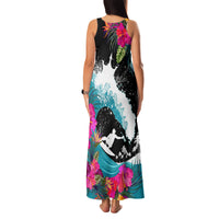 Hawaii Surfing Family Matching Tank Maxi Dress and Hawaiian Shirt Triple Crown Rides The Waves - Wonder Print Shop