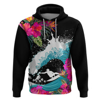 Hawaii Surfing Hoodie Triple Crown Rides The Waves - Wonder Print Shop
