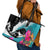 Hawaii Surfing Leather Tote Bag Triple Crown Rides The Waves - Wonder Print Shop