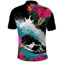 Hawaii Surfing Polo Shirt Triple Crown Rides The Waves - Wonder Print Shop