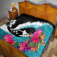 Hawaii Surfing Quilt Triple Crown Rides The Waves - Wonder Print Shop