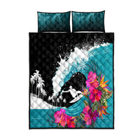 Hawaii Surfing Quilt Bed Set Triple Crown Rides The Waves - Wonder Print Shop