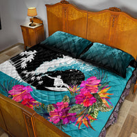 Hawaii Surfing Quilt Bed Set Triple Crown Rides The Waves - Wonder Print Shop