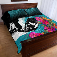 Hawaii Surfing Quilt Bed Set Triple Crown Rides The Waves - Wonder Print Shop