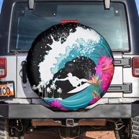 Hawaii Surfing Spare Tire Cover Triple Crown Rides The Waves - Wonder Print Shop