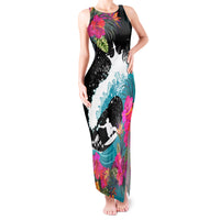 Hawaii Surfing Tank Maxi Dress Triple Crown Rides The Waves - Wonder Print Shop