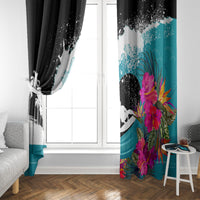 Hawaii Surfing Window Curtain Triple Crown Rides The Waves - Wonder Print Shop