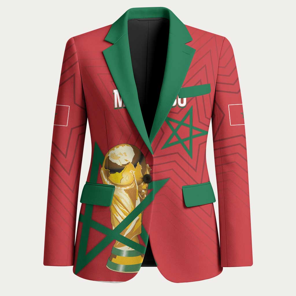 Morocco Football WC2026 Custom Blazer Atlas Lions - Conquer The World - Wonder Print Shop