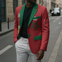 Morocco Football WC2026 Custom Blazer Atlas Lions - Conquer The World - Wonder Print Shop