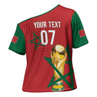 Morocco Football WC2026 Custom Cross Shoulder Shirt Atlas Lions - Conquer The World - Wonder Print Shop