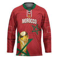 Morocco Football WC2026 Custom Hockey Jersey Atlas Lions - Conquer The World - Wonder Print Shop