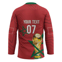 Morocco Football WC2026 Custom Hockey Jersey Atlas Lions - Conquer The World - Wonder Print Shop