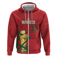 Morocco Football WC2026 Custom Hoodie Atlas Lions - Conquer The World - Wonder Print Shop