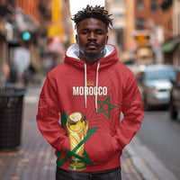 Morocco Football WC2026 Custom Hoodie Atlas Lions - Conquer The World - Wonder Print Shop