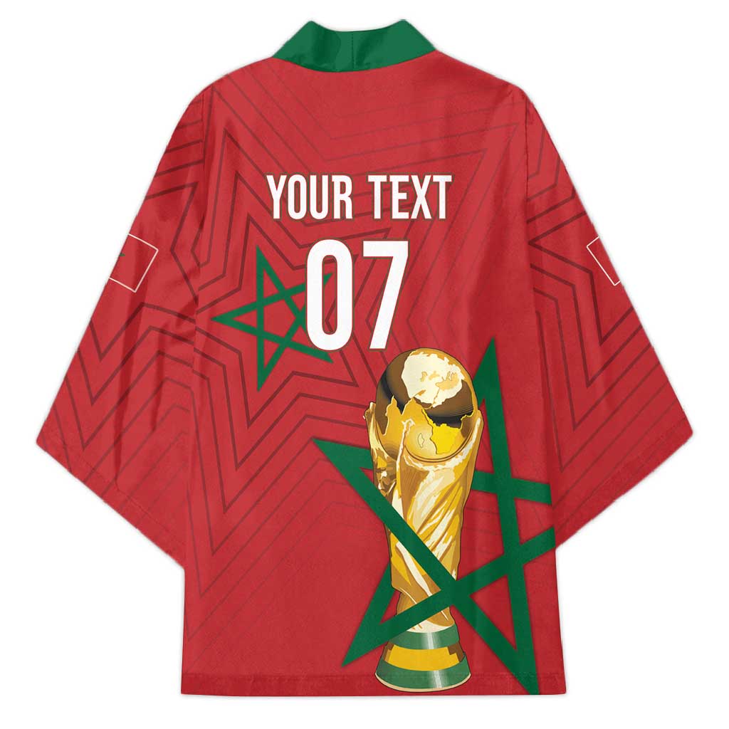 Morocco Football WC2026 Custom Kimono Atlas Lions - Conquer The World - Wonder Print Shop