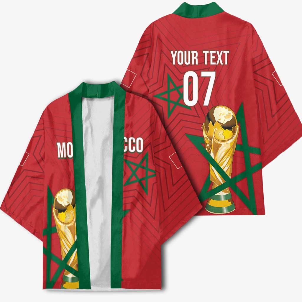 Morocco Football WC2026 Custom Kimono Atlas Lions - Conquer The World - Wonder Print Shop
