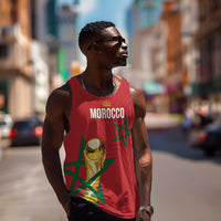 Morocco Football WC2026 Custom Men Tank Top Atlas Lions - Conquer The World - Wonder Print Shop