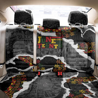 Juneteenth Freedom Day Grunge Ethnic Motif Back Car Seat Cover Black History