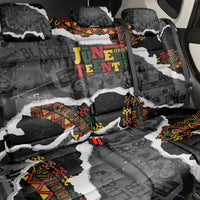 Juneteenth Freedom Day Grunge Ethnic Motif Back Car Seat Cover Black History