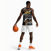 Juneteenth Freedom Day Personalized Grunge Ethnic Motif Basketball Jersey Black History