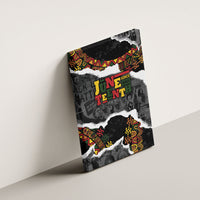 Juneteenth Freedom Day Grunge Ethnic Motif Canvas Wall Art Black History