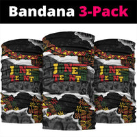 Juneteenth Freedom Day Grunge Ethnic Motif Neck Gaiter Black History