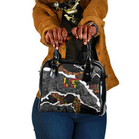 Juneteenth Freedom Day Grunge Ethnic Motif Shoulder Handbag Black History