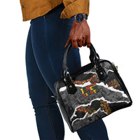 Juneteenth Freedom Day Grunge Ethnic Motif Shoulder Handbag Black History