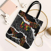 Juneteenth Freedom Day Grunge Ethnic Motif Tote Bag Black History