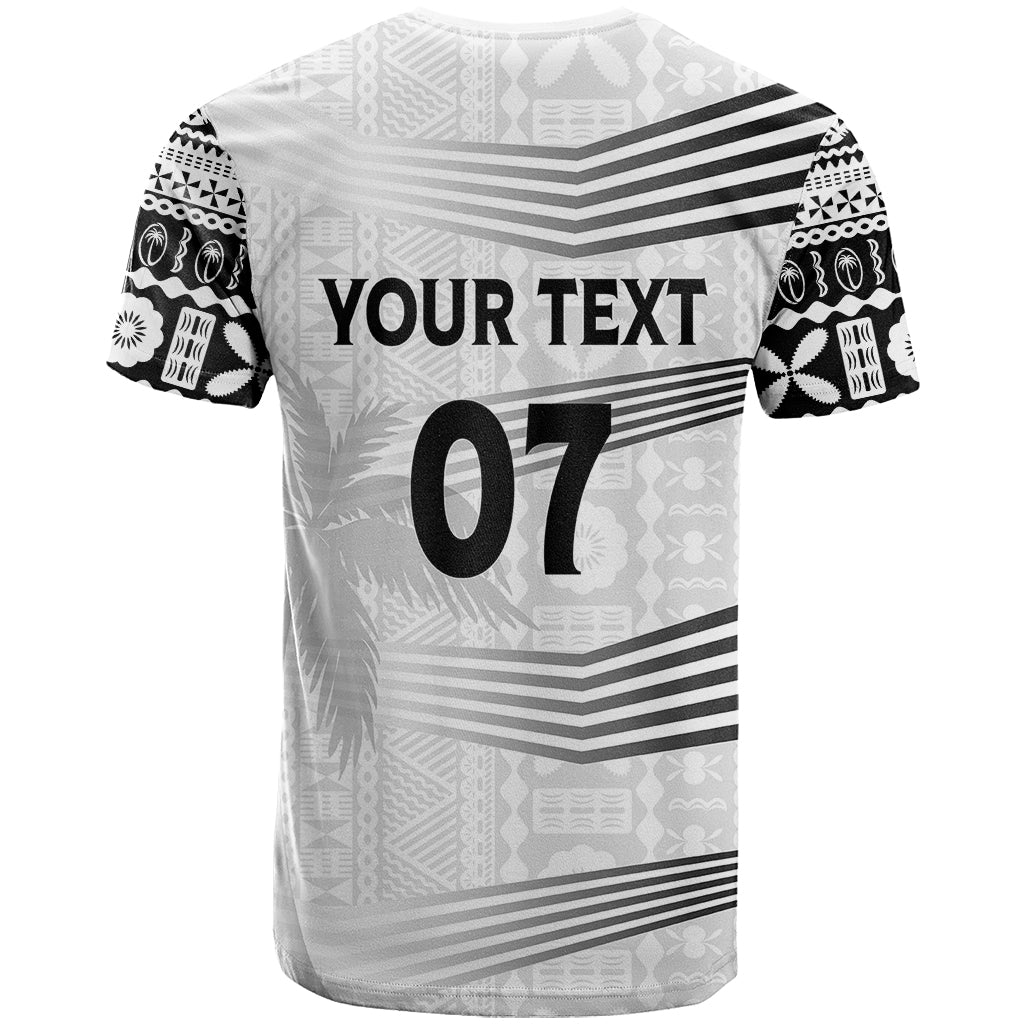 Personalised Fiji Rugby T Shirt Kaiviti WC 2023 Jersey Replica - White - Wonder Print Shop