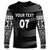 Personalised Fiji Rugby Long Sleeve Shirt Kaiviti WC 2023 Jersey Replica - Black - Wonder Print Shop