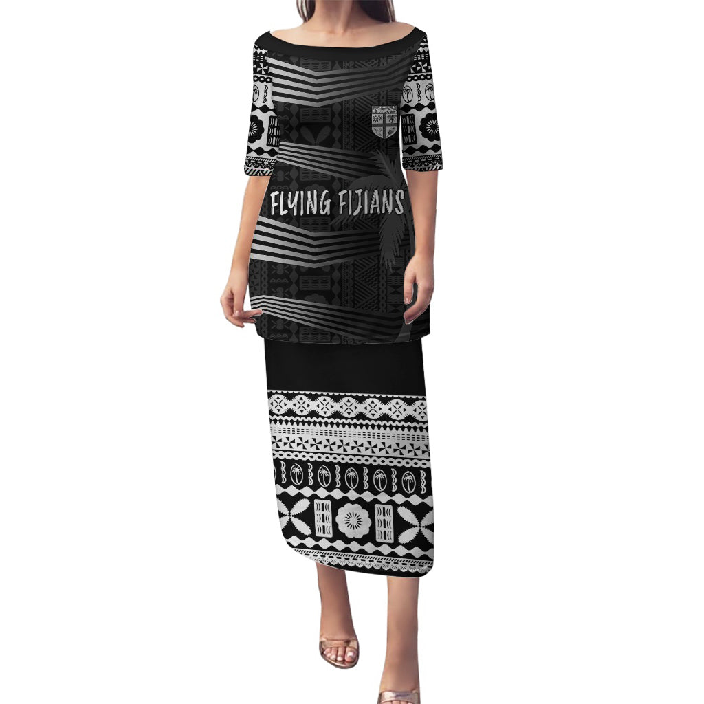 Personalised Fiji Rugby Puletasi Kaiviti WC 2023 Jersey Replica - Black - Wonder Print Shop