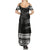 Personalised Fiji Rugby Summer Maxi Dress Kaiviti WC 2023 Jersey Replica - Black - Wonder Print Shop