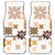Vintage Hawaii Car Mats Hawaiian Quilt Kapa Mismatch Beige LT7 - Wonder Print Shop