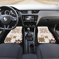 Vintage Hawaii Car Mats Hawaiian Quilt Kapa Mismatch Beige LT7 - Wonder Print Shop