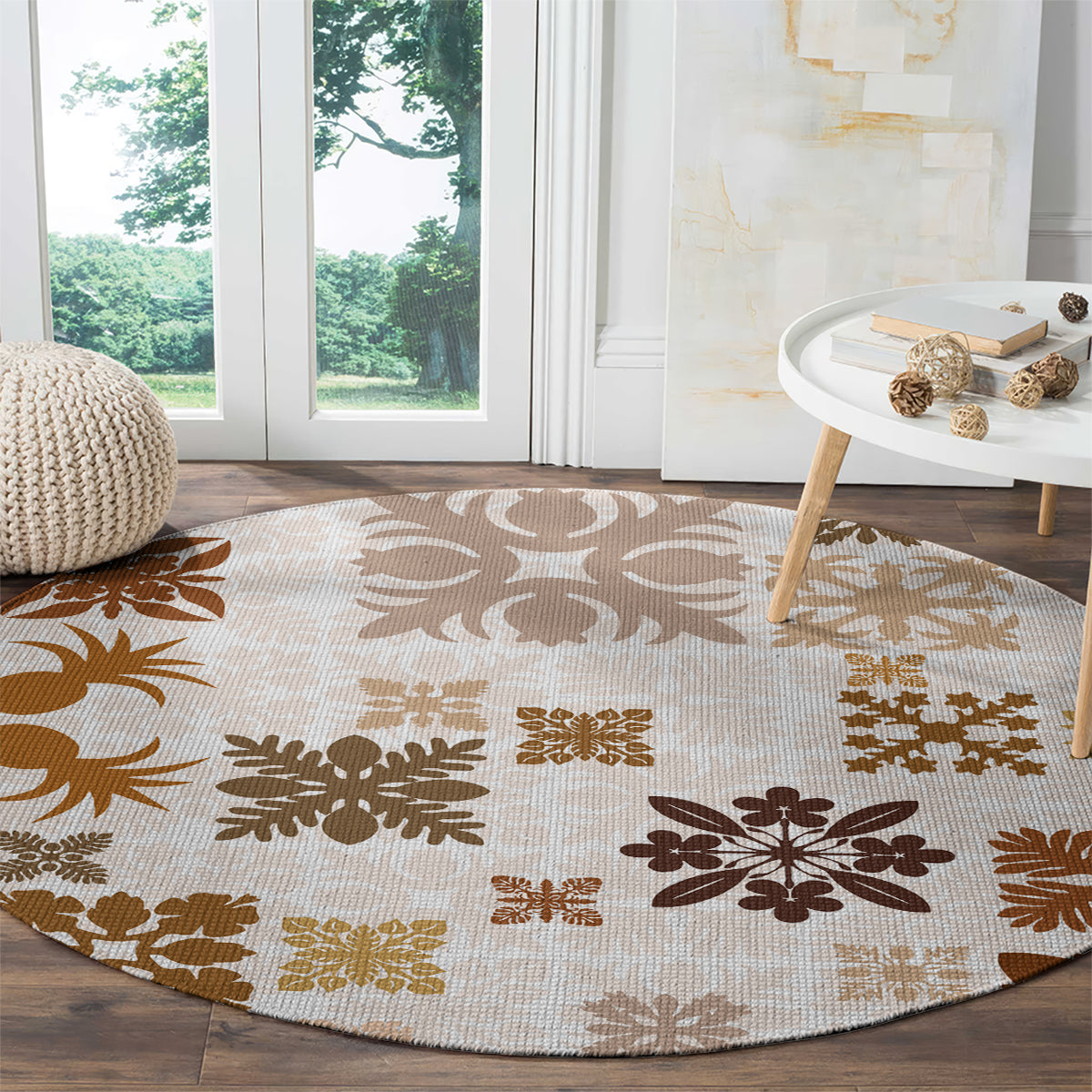vintage-hawaii-round-carpet-hawaiian-quilt-kapa-mismatch-beige