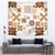 Vintage Hawaii Tapestry Hawaiian Quilt Kapa Mismatch Beige - Wonder Print Shop