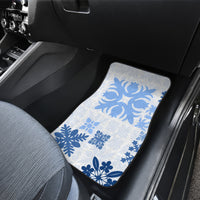 Vintage Hawaii Car Mats Hawaiian Quilt Kapa Mismatch Blue LT7 - Wonder Print Shop