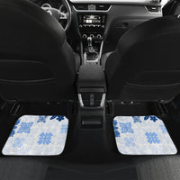 Vintage Hawaii Car Mats Hawaiian Quilt Kapa Mismatch Blue LT7 - Wonder Print Shop